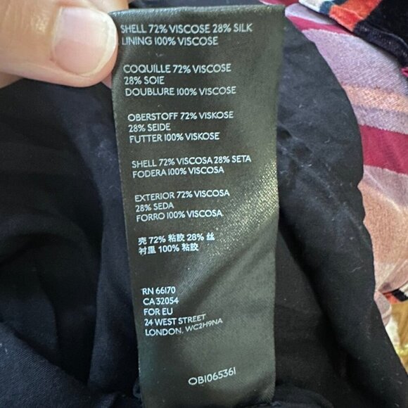 By Anthropologie Tina striped velvet midi slip column dress - Picture 6 of 8